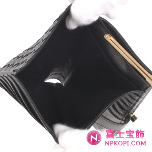 ボッテガヴェネタ シープスキン 長財布 ブラック 121062V00131000 